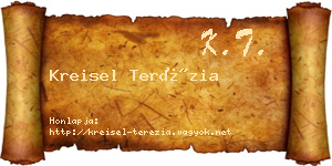 Kreisel Terézia névjegykártya